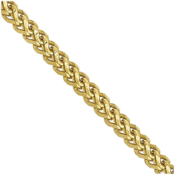 Diamond2Deal 10k Yellow Gold 2.25mm Rope Chain Necklace 10g